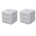 Cubed Stools White