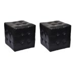 Cubed Stools Black