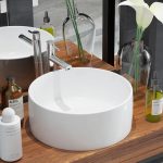 Basin Round Ceramic White 40×15 cm