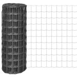 Euro Fence Steel 25×1 m Grey