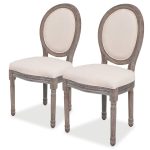 Dining Chairs 2 pcs Linen