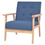 Armchair Blue Fabric