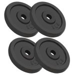 Weight Plates 4 pcs 4×5 kg Cast Iron