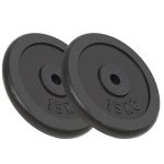 Weight Plates 2 pcs 2×15 kg Cast Iron