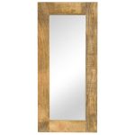 Mirror Solid Mango Wood 50×110 cm