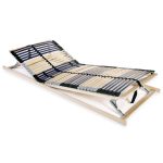 Slatted Bed Base with 42 Slats 7 Zones 90×200 cm