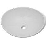 Ceramic Basin 40×33 cm Oval White