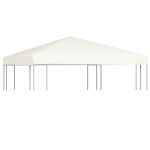 Gazebo Top Cover 310 g/m² 3×3 m Cream White