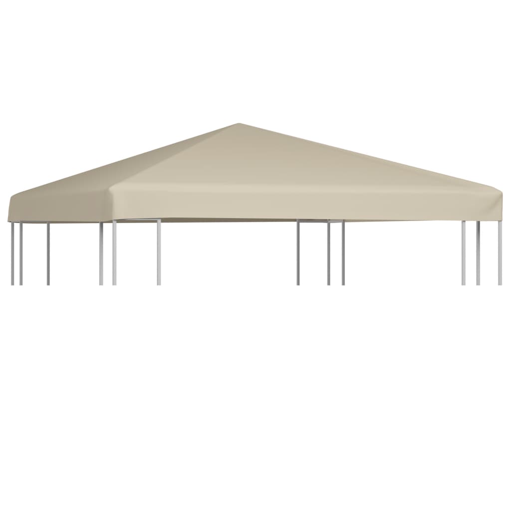 Gazebo Top Cover 310 g/m² 3×3 m Beige