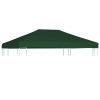 Gazebo Top Cover 310 g/m² 4×3 m Green