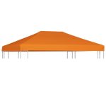 Gazebo Top Cover 310 g/m² 4×3 m Orange