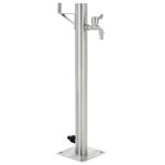 Garden Water Column Stainless Steel Round 65 cm