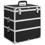 Make-up Case 37x24x40 cm Black Aluminium