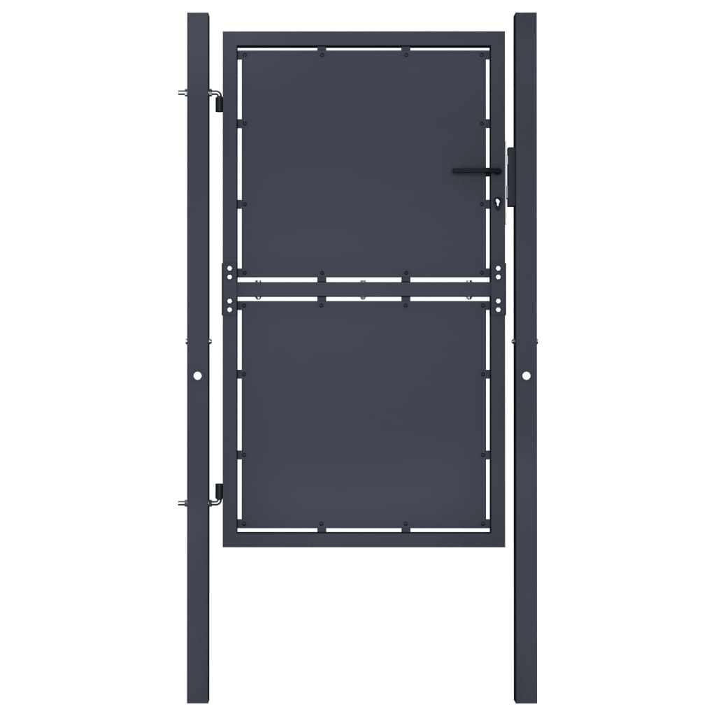 Garden Gate Steel 100×125 cm Anthracite