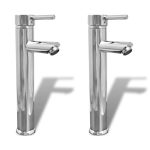 Bathroom Faucet Mixer Taps 2 pcs Chrome