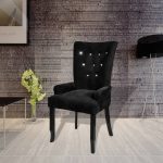 Armchair Black Velvet