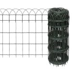 Garden Border Fence Powder-coated Iron 10×0.65 m