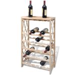 Wine Rack for 25 Bottles Solid Fir Wood