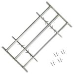 Adjustable Security Grille for Windows with 3 Crossbars 700-1050 mm