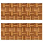 Decking Tiles 30 x 30 cm Acacia Set of 20