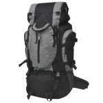 Hiking Backpack XXL 75 L Black and Grey