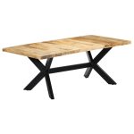 Dining Table 200x100x75 cm Solid Mango Wood