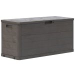 Garden Storage Box 280 L Brown