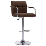 Bar Stool Brown Fabric