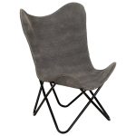 Butterfly Chair Anthracite Canvas