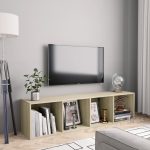 Book Cabinet/TV Cabinet Sonoma Oak 143x30x36 cm