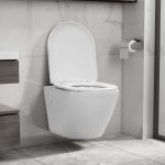 Wall Hung Rimless Toilet Ceramic White