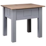 Nightstand Grey 50.5×50.5×52.5 cm Pine Panama Range