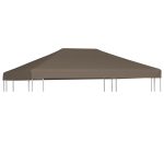 Gazebo Top Cover 310 g/m² 3×4 m Taupe