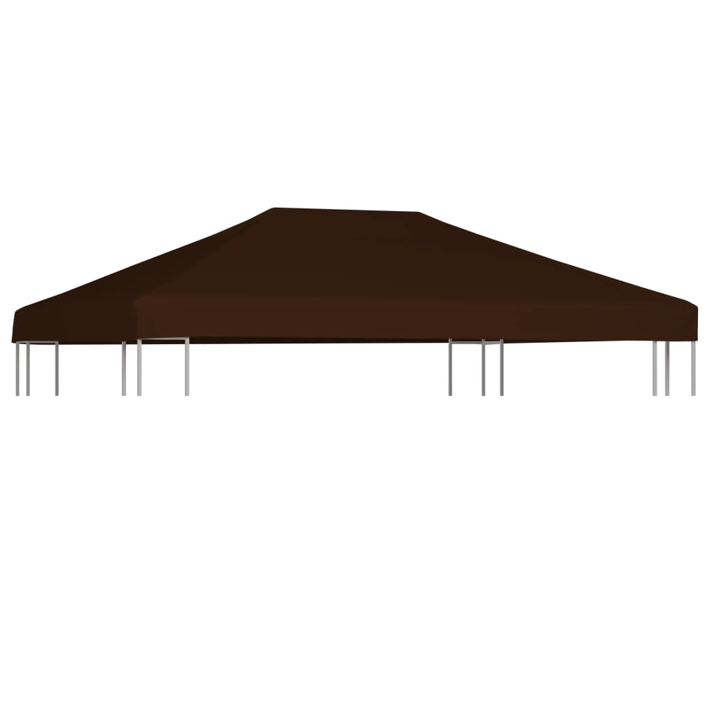 Gazebo Top Cover 310 g/m² 3×4 m Brown