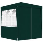 Professional Party Tent with Side Walls 2×2 m Green 90 g/m?