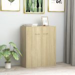 Sideboard Sonoma Oak 60x30x75 cm Engineered Wood