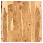 Table Top Solid Acacia Wood 58x(50-60)x2.5 cm