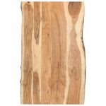 Table Top Solid Acacia Wood 100x(50-60)x3.8 cm