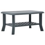 Coffee Table Green 90x60x46 cm Plastic