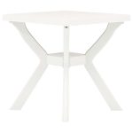 Bistro Table White 70x70x72 cm Plastic