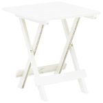 Folding Garden Table White 45x43x50 cm Plastic