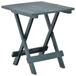 Folding Garden Table Green 45x43x50 cm Plastic