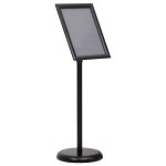 A4 Pedestal Poster Stand Black Aluminium Alloy