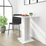 Bistro Table White 60x60x75 cm Engineered Wood