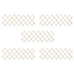 Trellis Fences 5 pcs Firwood 180×60 cm