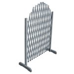 Trellis Fence Solid Firwood 1.8×1 m Grey