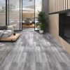 PVC Flooring Planks 5.02 m² 2 mm Self-adhesive Matt Wood Grey