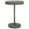 Garden Table Grey 75.5×106 cm Poly Rattan