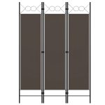 3-Panel Room Divider Anthracite 120×180 cm