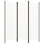 3-Panel Room Divider White 150×180 cm